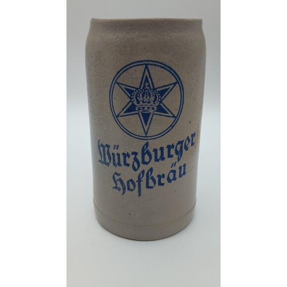 Vintage WURZBURGER HOFBRAU 1L Stoneware Beer Mug~Germany - Picture 1 of 8